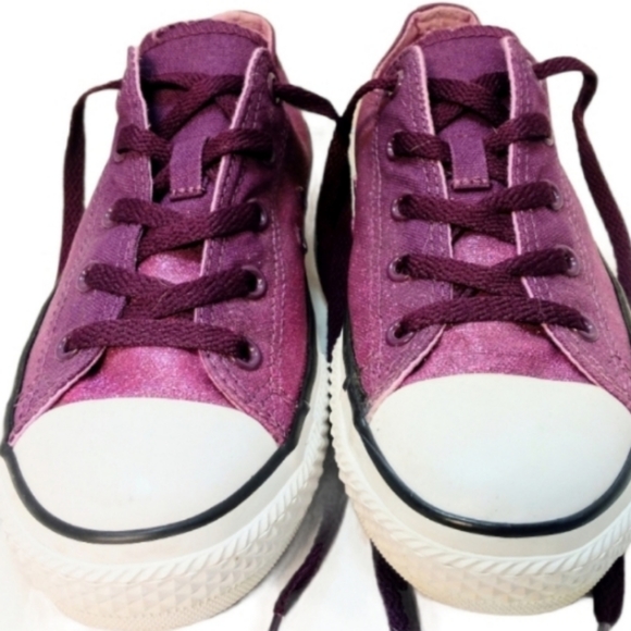 CONVERSE ALL STAR DOUBLE TONGUE GLIMMER SNEAKERS - Picture 4 of 9